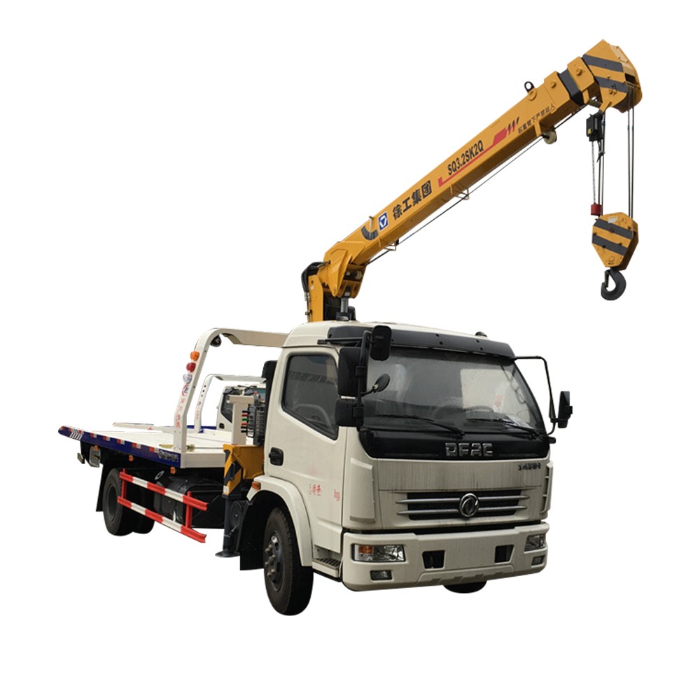 크레인이있는 Dongfeng 6 톤 복구 트럭