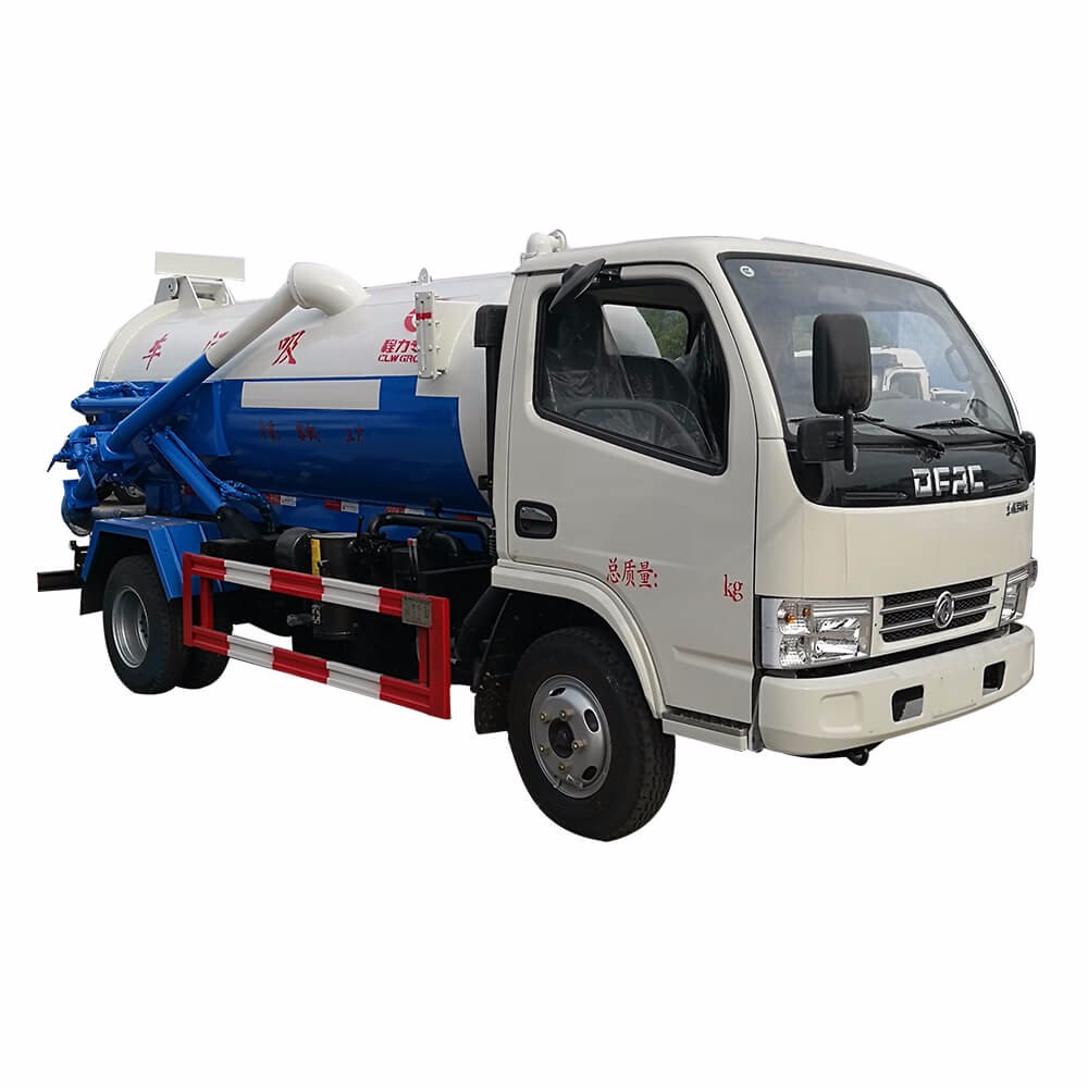 Dongfeng 5 Cbm вакуумная всасывающая машина для сточных вод